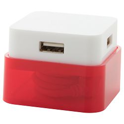 USB utičnica Dix, crvena