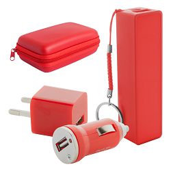 USB set za napajanje Rebex, crvena