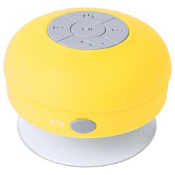 Bluetooth zvučnik otporan na prskanje vodom Rariax, žuta boja