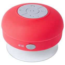 Bluetooth zvučnik otporan na prskanje vodom Rariax, crvena