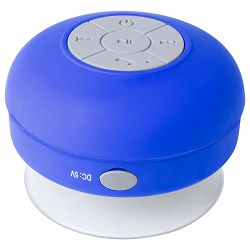 Bluetooth zvučnik otporan na prskanje vodom Rariax, plava