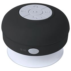 Bluetooth zvučnik otporan na prskanje vodom Rariax, crno