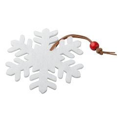Christmas tree ornament, snowflake Fantasy, bijela