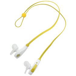 Bluetooth earphones Seida, žuta boja