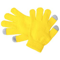 Touch screen gloves for kids Pigun, žuta boja