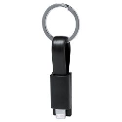 Keyring usb charger cable Holnier, crno