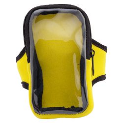 Maska za mobitel oko ruke Tracxu, žuta boja