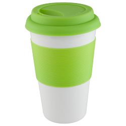 Touch šalica sa silikonom Soft, limeta zelena