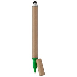 Kemijska olovka za zaslon od recikliranog papira EcoTouch, natur