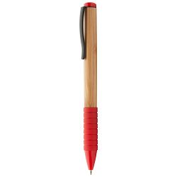 Kemijska olovka od bambusa Bripp, crvena