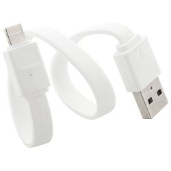 USB charger cable Stash, bijela