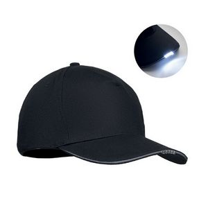 Pamučna kapa s 5 panela led diodama 220gr/m² - luzcap