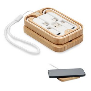 Bežični punjač od bambusa od 15 w - chargoo