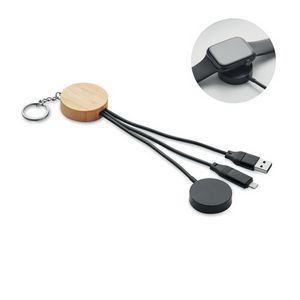 Key ring with 4 in 1 60W cable
