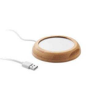 Grijač za šalice od bambusa s usb-om - muglet
