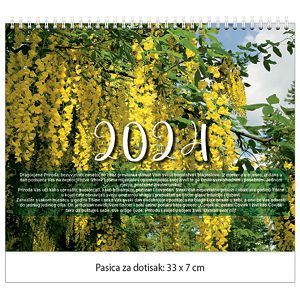 Kalendar "Cvijeće 2024" 13 listova, spirala