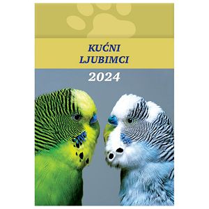 Kalendar "Kućni ljubimci 2024" 13 listova, spirala