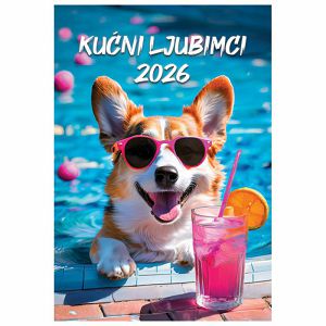 Kalendar Kućni ljubimci 2026 13 listova, spirala