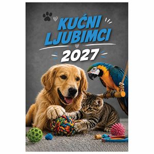 Kalendar Kućni ljubimci 2027 13 listova, spirala