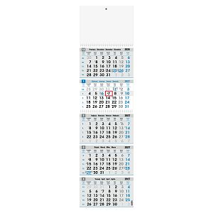 Poslovni kalendar Peterodijelni Plavo-Sivi – 5-dijelni, spiralni