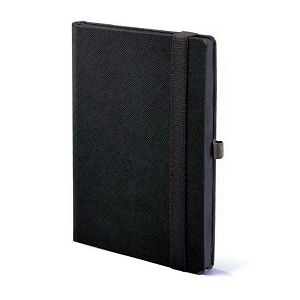 Poslovni notes TERZO COLORE A5 Crni s obojenim rubom – 14,8x21 cm