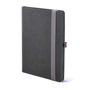 Poslovni notes TERZO COLORE A5 Sivi s obojenim rubom – 14,8x21 cm