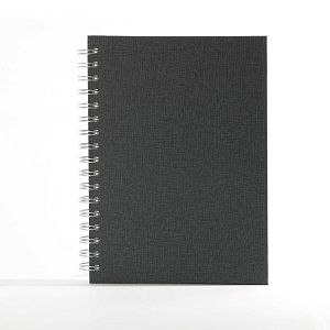 Poslovni rokovnik B5 Antracit – spiralni, 16,5x23,5 cm