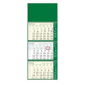 Poslovni SIRIO Pino Verde zeleni trodjelni kalendar 2026.