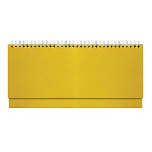 Stolni planer BRISTOL Žuti za 2026. – spiralni uvez, 30x14,5 cm