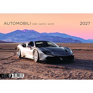 Zidni kalendar Automobili – 13 listova, 33,5×31 cm
