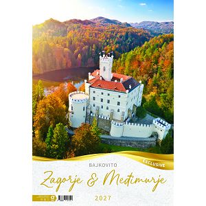 Zidni kalendar Bajkovito Zagorje i Međimurje – 13 listova, 33×55 cm