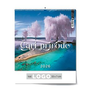 Zidni kalendar Čari prirode – 13 listova, 33×40 cm