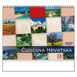 Zidni kalendar čudesna Hrvatska 2027
