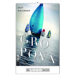 Zidni kalendar Gropova – 13 listova, 33×55 cm