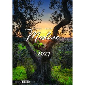 Zidni kalendar Masline – 13 listova, 30,5×50 cm