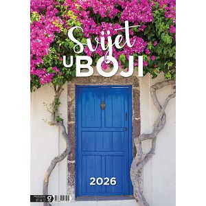 Zidni kalendar Svijet u boji – 13 listova, 30,5×50 cm