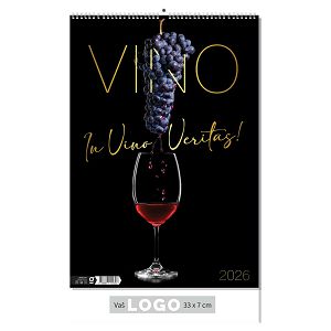 Zidni kalendar Vino – 13 listova, 33×55 cm