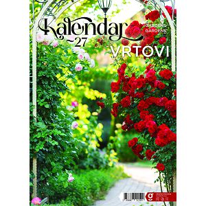Zidni kalendar VRTOVI 13 list., dim: 24x53,5 cm, PVC vrećica