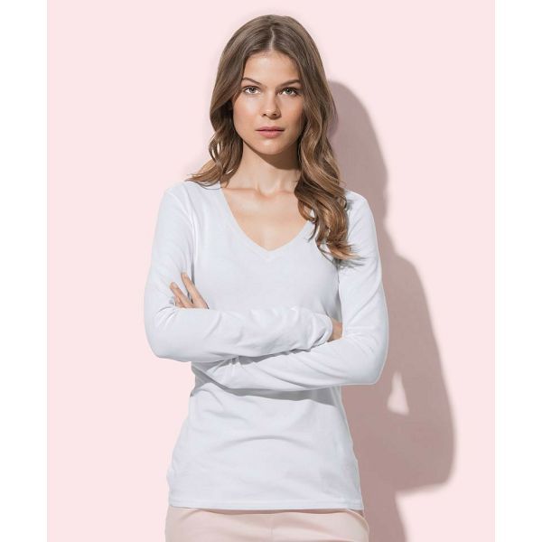 Majica dugi rukav  Stedman  V-Neck T "Claire" LSL