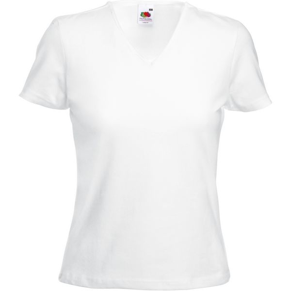 Majica sa V izrezom F.O.L.  Lady-Fit V-Neck T Disco