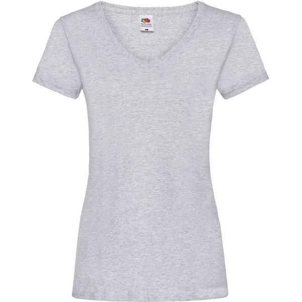 Majica sa V izrezom F.O.L.  Lady-Fit Valueweight V-Neck T