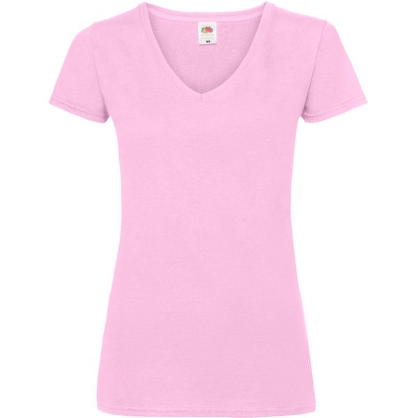 Majica sa V izrezom F.O.L.  Lady-Fit Valueweight V-Neck T