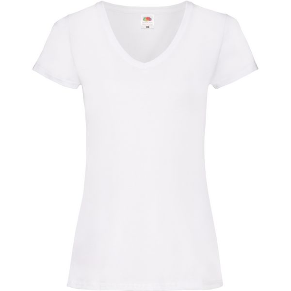 Majica sa V izrezom F.O.L.  Lady-Fit Valueweight V-Neck T