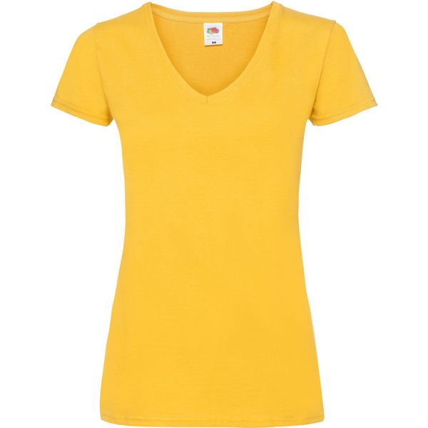 Majica sa V izrezom F.O.L.  Lady-Fit Valueweight V-Neck T