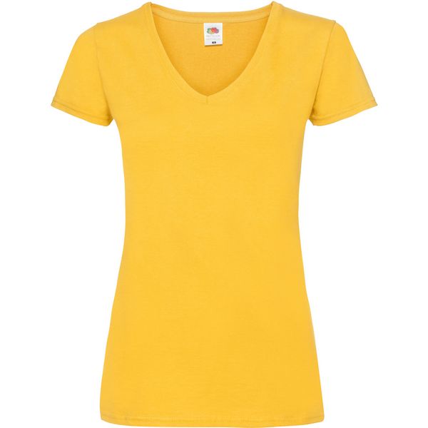 Majica sa V izrezom F.O.L.  Lady-Fit Valueweight V-Neck T