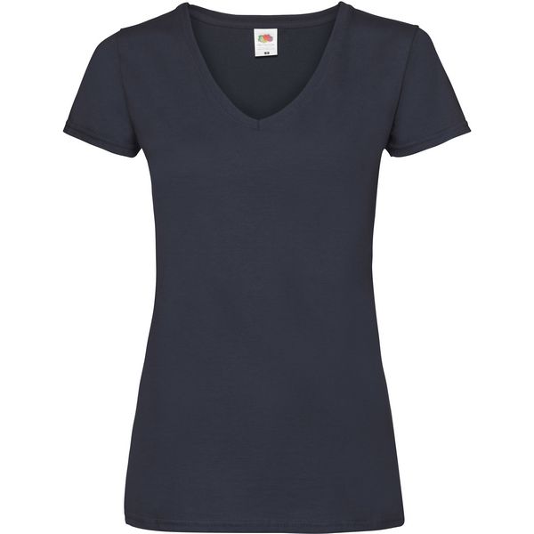 Majica sa V izrezom F.O.L.  Lady-Fit Valueweight V-Neck T