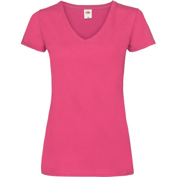 Majica sa V izrezom F.O.L.  Lady-Fit Valueweight V-Neck T