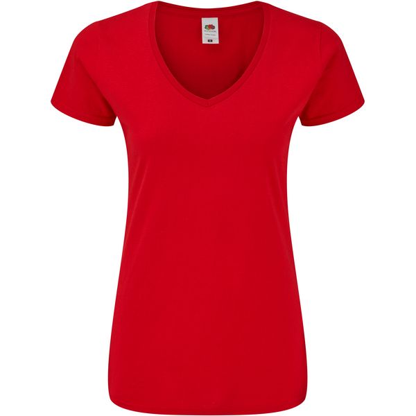 Majica sa V izrezom F.O.L.  Lady-Fit Iconic 150 V-Neck T