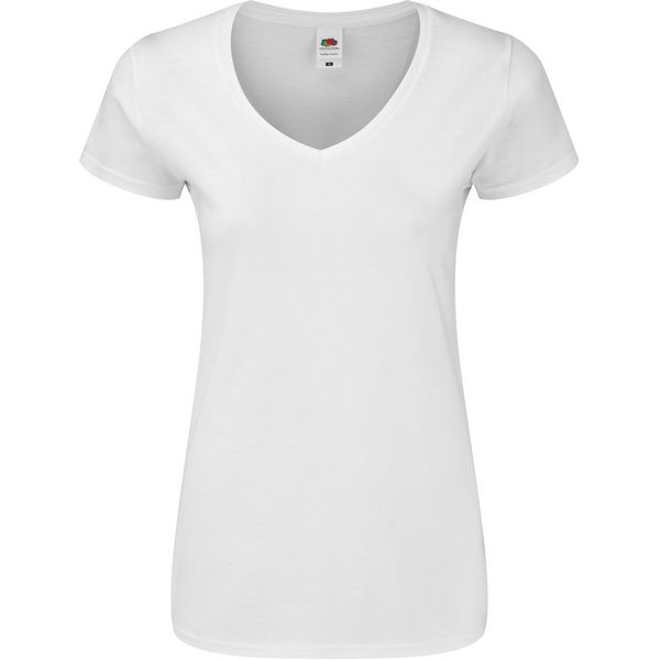 Majica sa V izrezom F.O.L.  Lady-Fit Iconic 150 V-Neck T