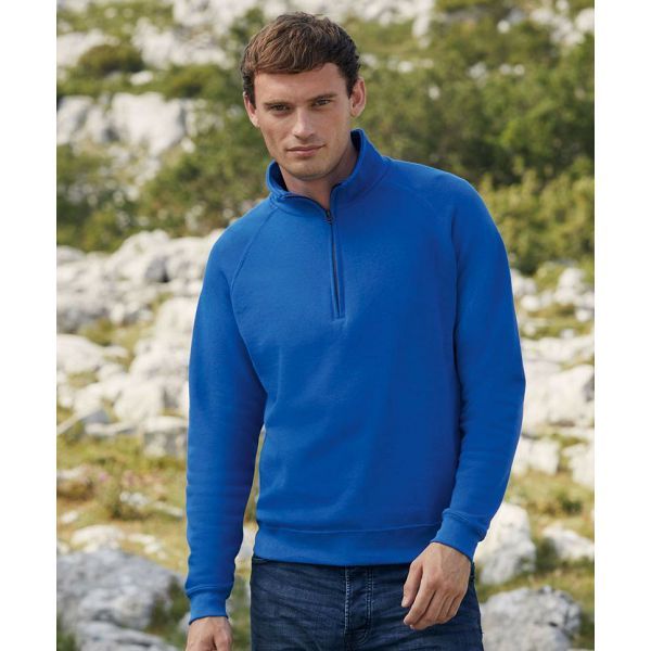 Majica dugi rukav  F.O.L.  Classic Zip-Neck Sweat